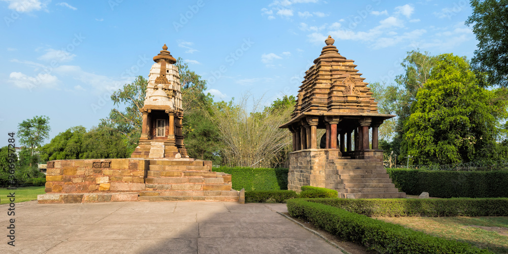 Lakshmi and Varaha Temples, Khajuraho Group of Monuments, Madhya Pradesh state, India