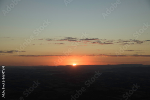 Sunset in the Mountains in Brazil