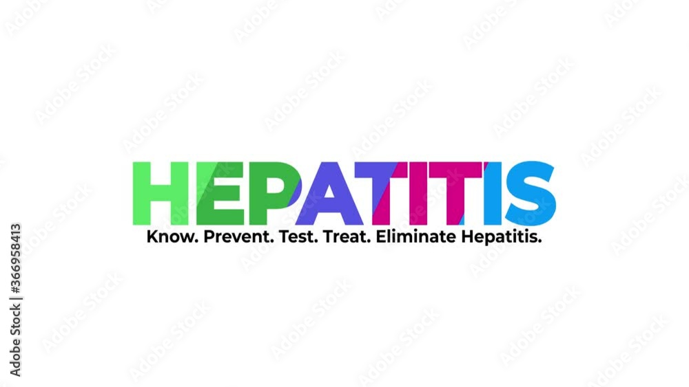Motion graphic of world hepatitis day, july 28th with Motion graphic of world hepatitis day, july 28th with