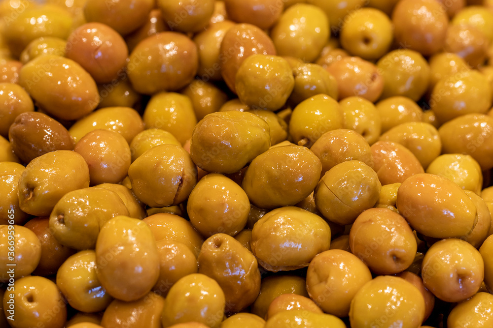 olives ready for sale on the counter olives ready for sale on the counter