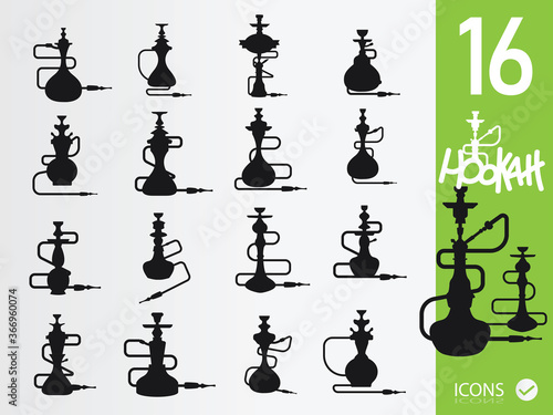 Hookah Shisha Smoking Pipe icons