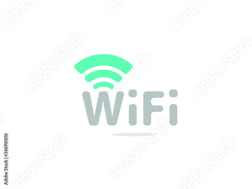 Wireless logo on white