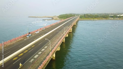 Wallpaper Mural Aerial shot of Sicao Bridge Tainan Taiwan Torontodigital.ca