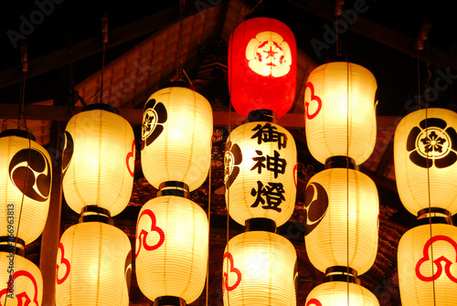 京都祇園祭・宵山の提灯
