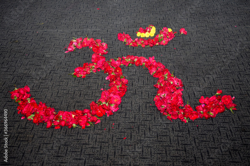 Om made with flower