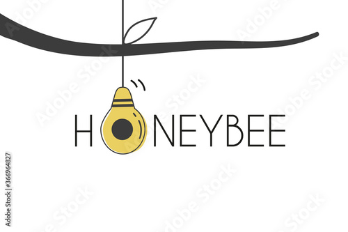 Vector landing page template for beekeepers in flat style. Beehive on a branch. National Bee Day.