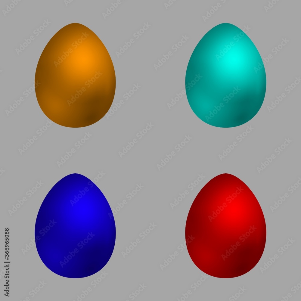 set of easter eggs set of easter eggs