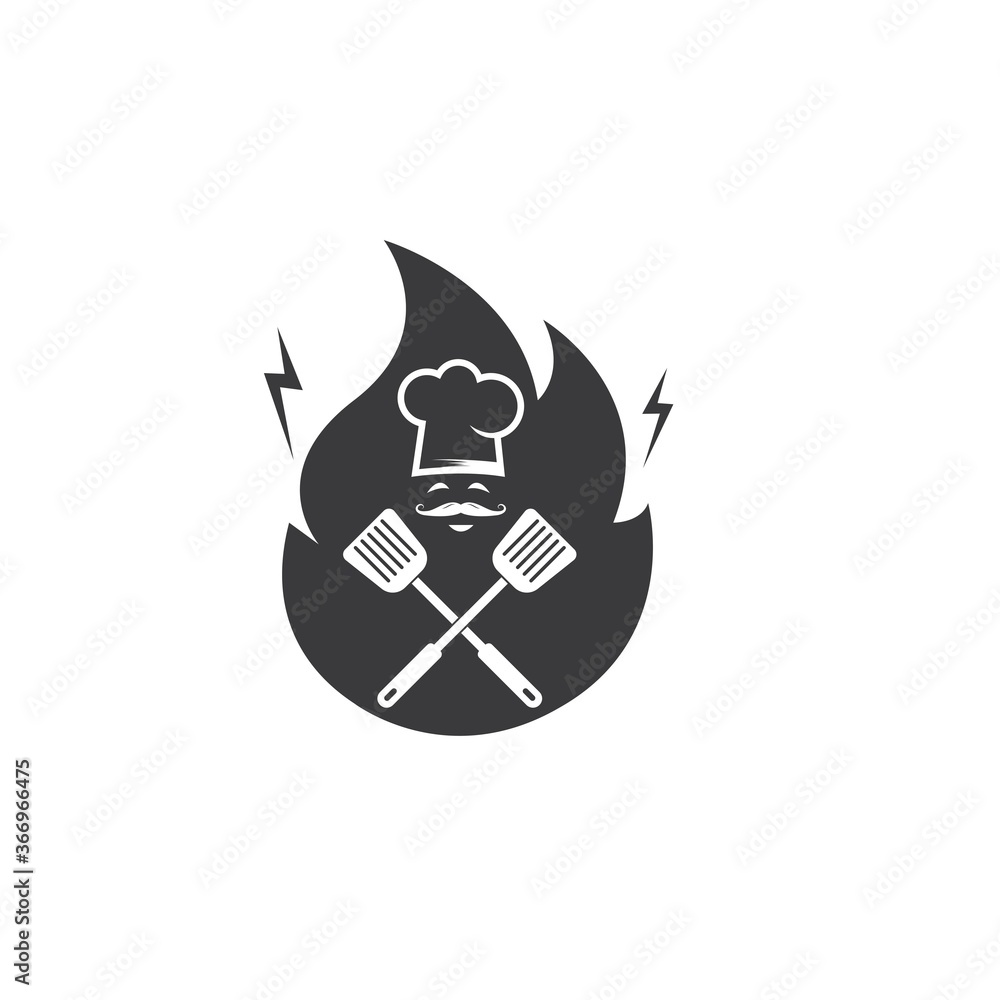hat chef logo vector illustration hat chef logo vector illustration