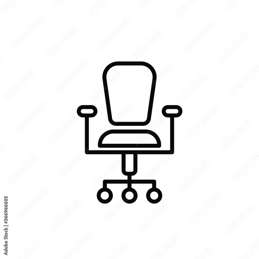 Office chair icon template Office chair icon template