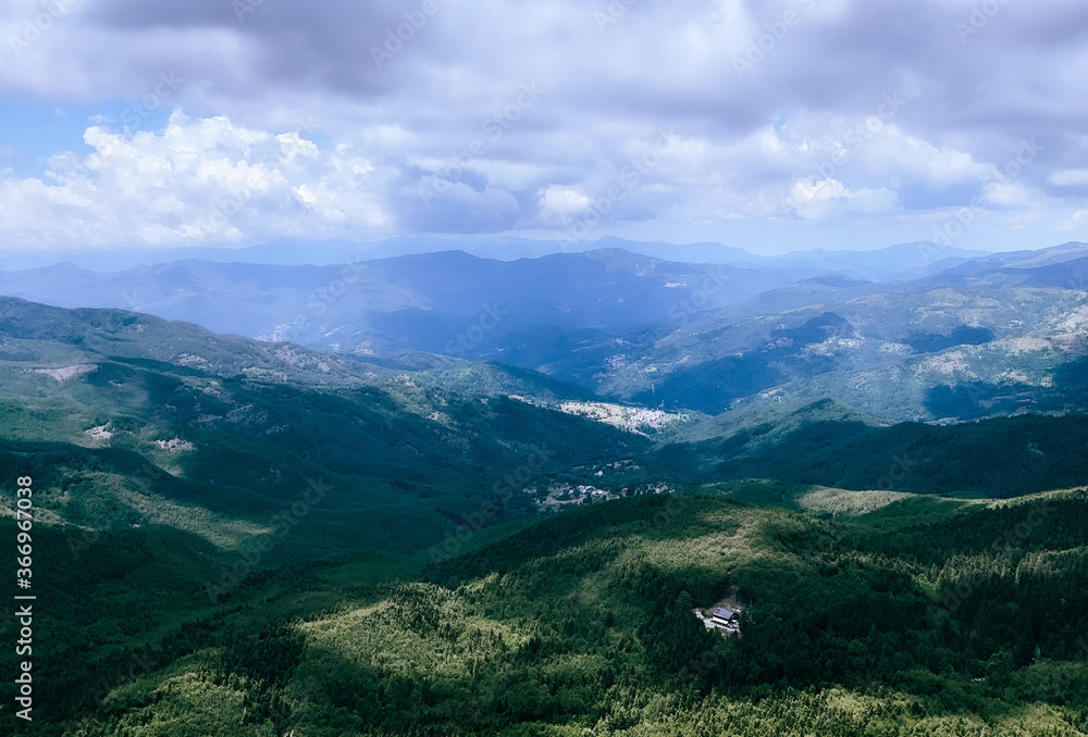 Fototapeta premium Valley seen from mountain.