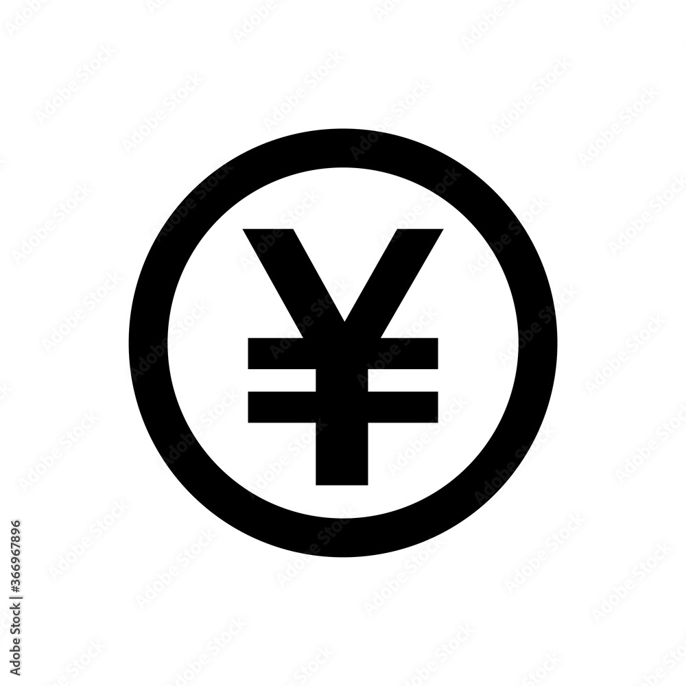 yen currency coin black for icon isolated on white, yen money for app symbol, simple flat yen money, currency digital yen coin for financial concept yen currency coin black for icon isolated on white, yen money for app symbol, simple flat yen money, currency digital yen coin for financial concept