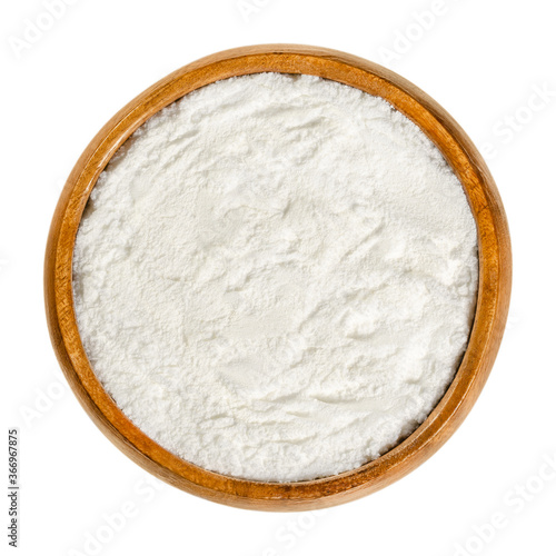 Photos Baking powder in wooden bowl