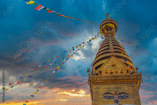 Canvas Print Swayambhunath Stupa