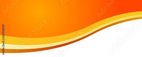 Yellow orange white abstract wide banner background