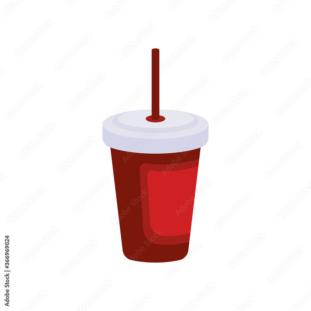 Fresh drink flat icon. Design template vector Fresh drink flat icon. Design template vector