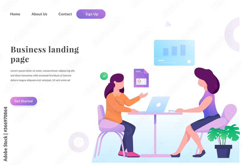 web landing page talking business web landing page talking business