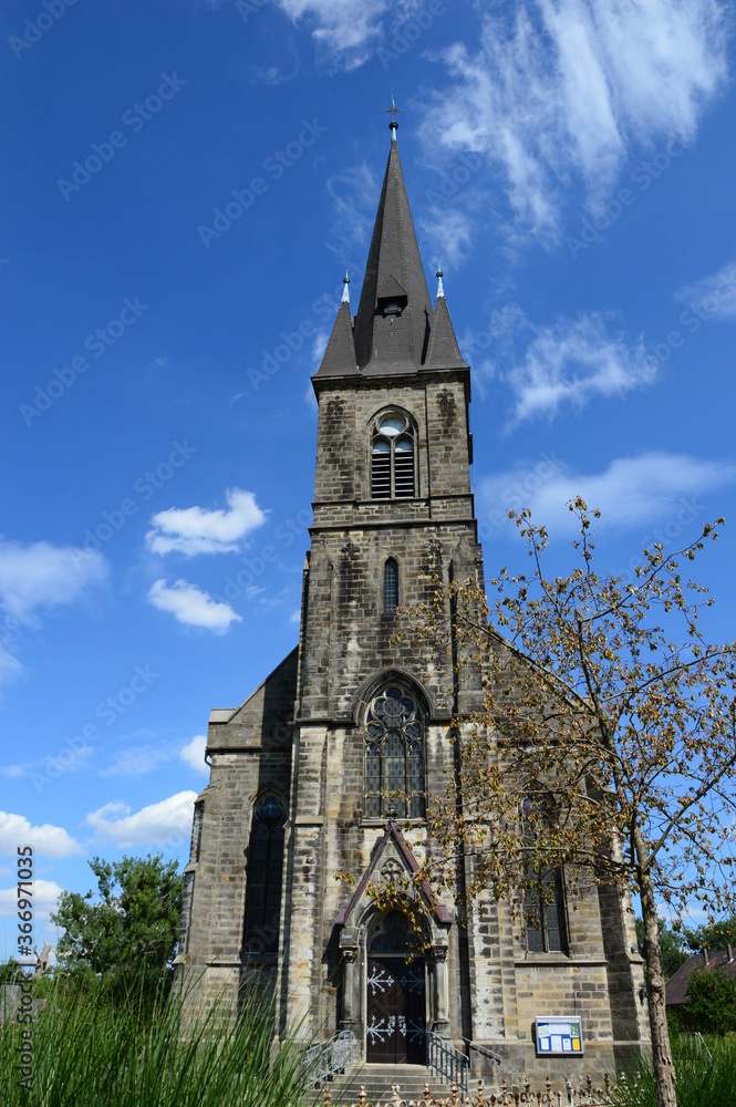 The tower of the chuch of St. Sturmius in Rinteln, Germany The tower of the chuch of St. Sturmius in Rinteln, Germany