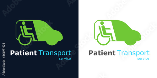 Patient transportation service logo.