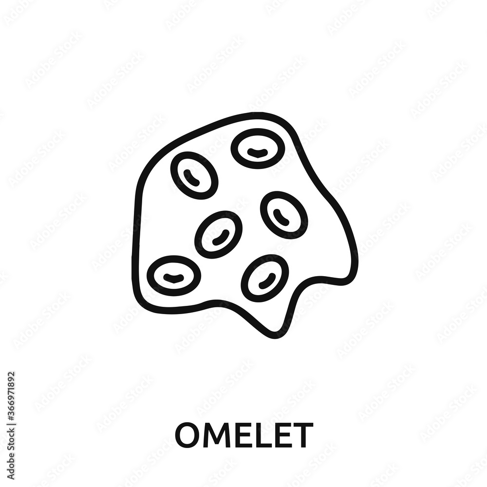 omelet icon vector. omelet sign symbol for modern design. omelet icon vector. omelet sign symbol for modern design.