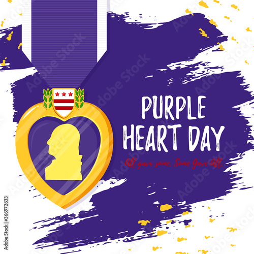 template card Purple Heart Day photo