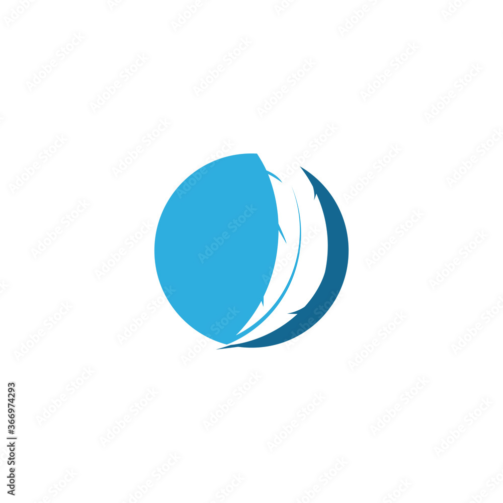 Feathers Logo Template vector symbol Feathers Logo Template vector symbol