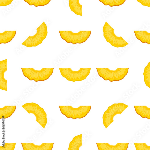 Illustration on theme big colored seamless pineapple