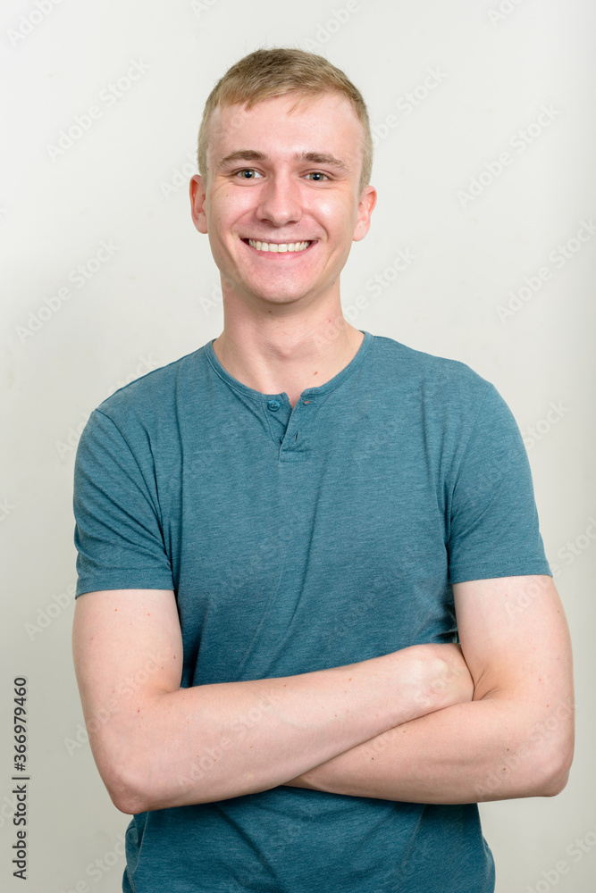 Portrait of young man with blond hair Portrait of young man with blond hair