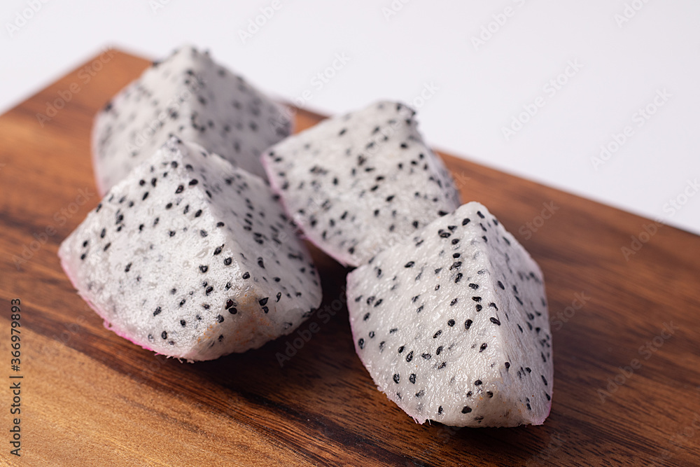 Dragon fruit on white background Dragon fruit on white background