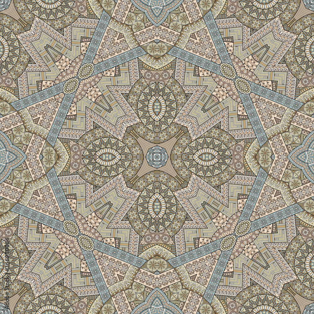 Vector abstract ethnic hand drawn seamless pattern Vector abstract ethnic hand drawn seamless pattern