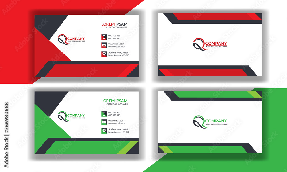 Vector Modern Creative and Clean Business Card Template Vector Modern Creative and Clean Business Card Template