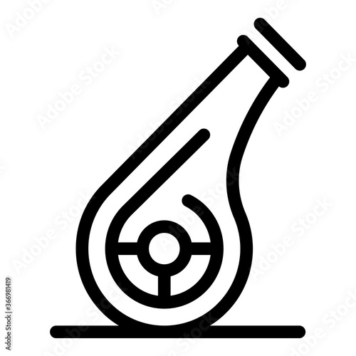 Workout whistle icon. Outline workout whistle vector icon for web design isolated on white background