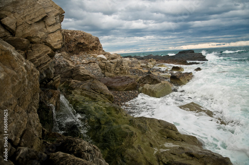 rocks in the sea