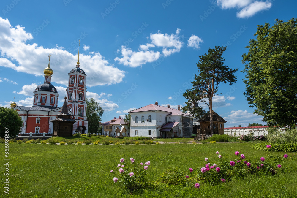 Varnitsky Trinity-Sergius Monastery in the Yaroslavl Region, Rostov Veliky, Varnitsa settlement.