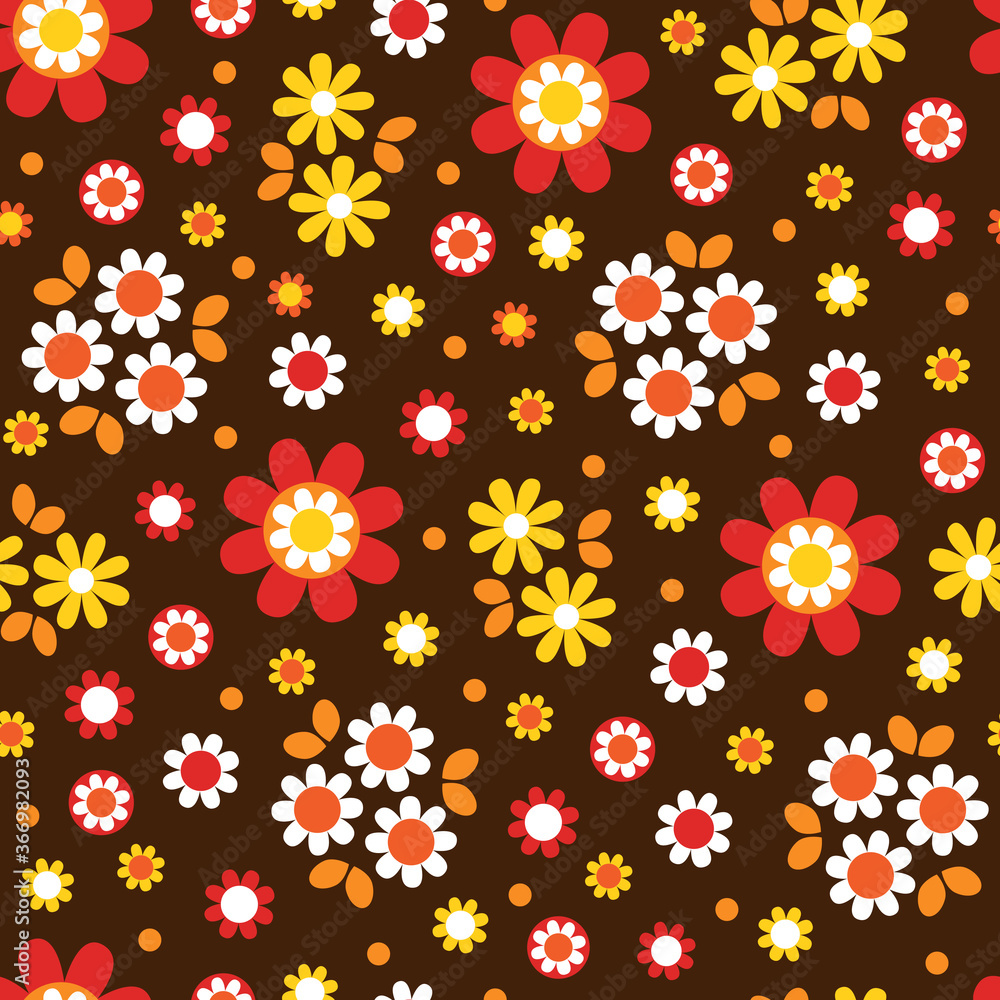 mod floral vector pattern mod floral vector pattern