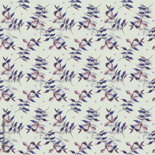 Seamless pattern. Floral print on a gray background is ideal for textiles  printing  utensils and decor items.