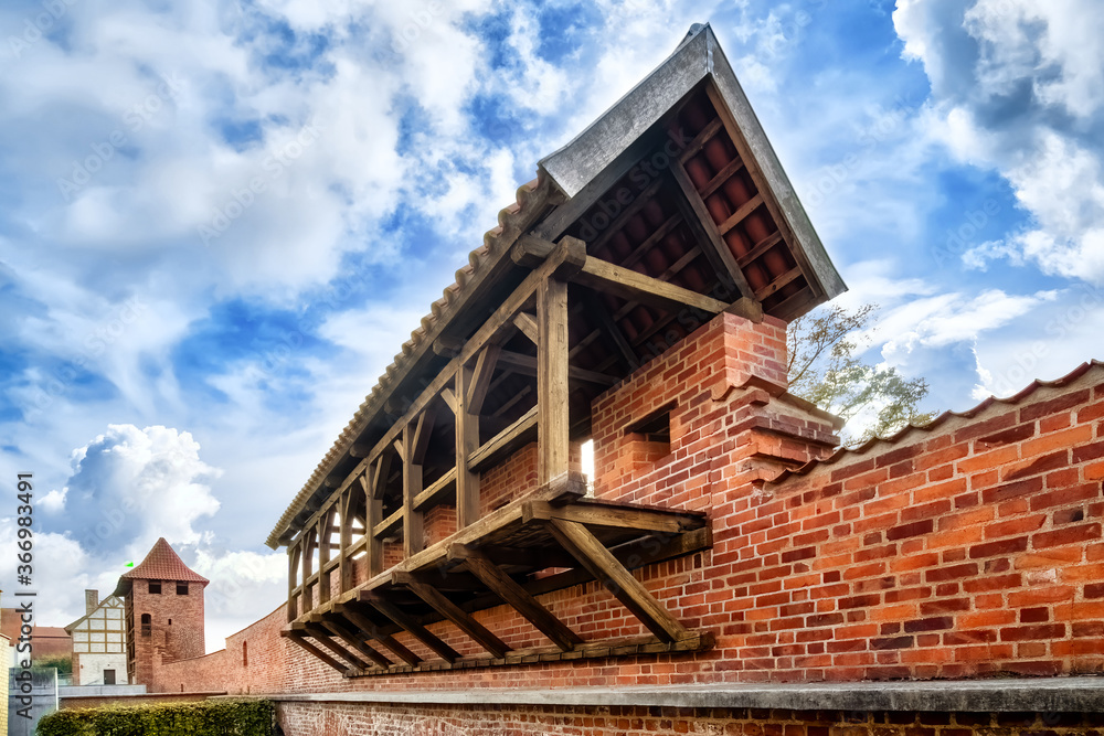 Part of the ancient Hospitaler Tor (Hospitaler gate) in the old town of Stralsund, Germany Part of the ancient Hospitaler Tor (Hospitaler gate) in the old town of Stralsund, Germany