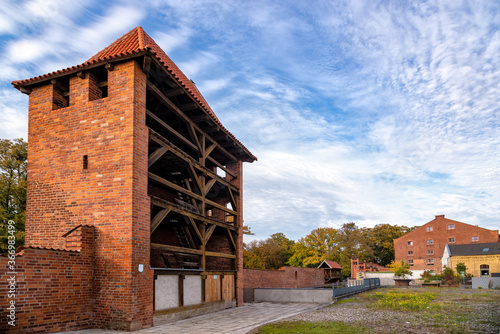 Part of the ancient Hospitaler Tor (Hospitaler gate) in the old town of Stralsund, Germany photo