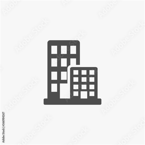 Cityscape icon illustration isolated on white background