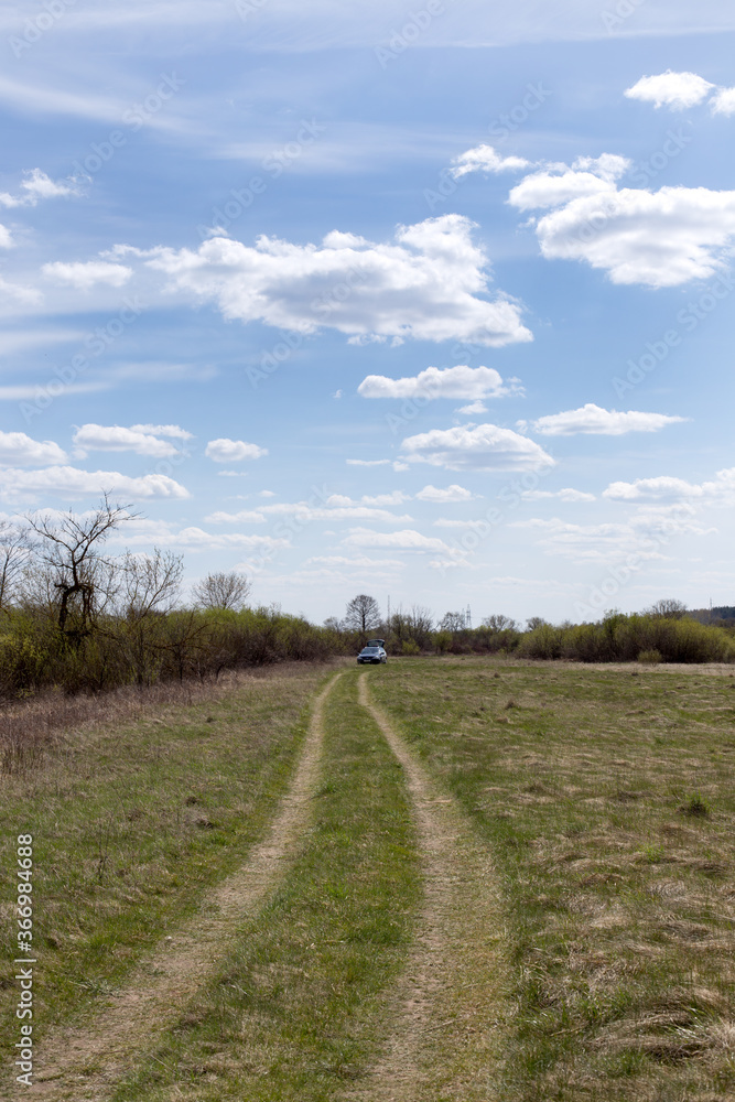 Rural landscape in spring