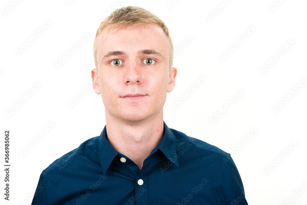 Portrait of young businessman with blond hair Portrait of young businessman with blond hair