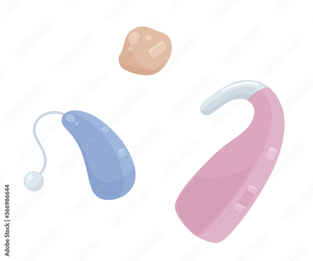 補聴器のイラスト 補聴器のイラスト