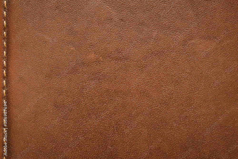 Fototapeta premium Abstract natural brown leather texture pattern background