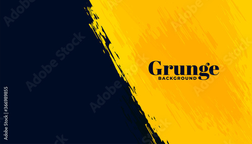 black and yellow grunge abstract background design