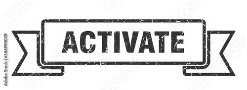 activate grunge vintage retro band. activate ribbon
