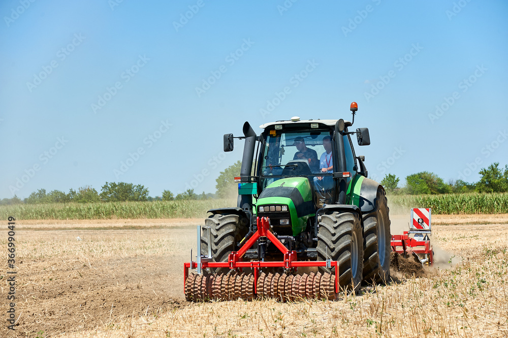 tractor in field tractor in field