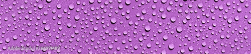 water drops on purple background 