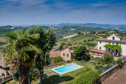 Panoramic view of the Langhe hills