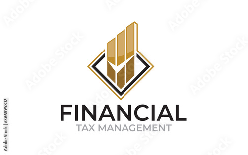 Illustration graphic vector of Accounting Tax management logo design template