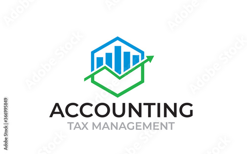 Illustration graphic vector of Accounting Tax management logo design template