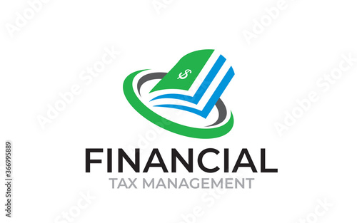 Illustration graphic vector of Accounting Tax management logo design template